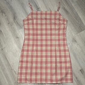Pink Plaid Clueless Mini Dress
